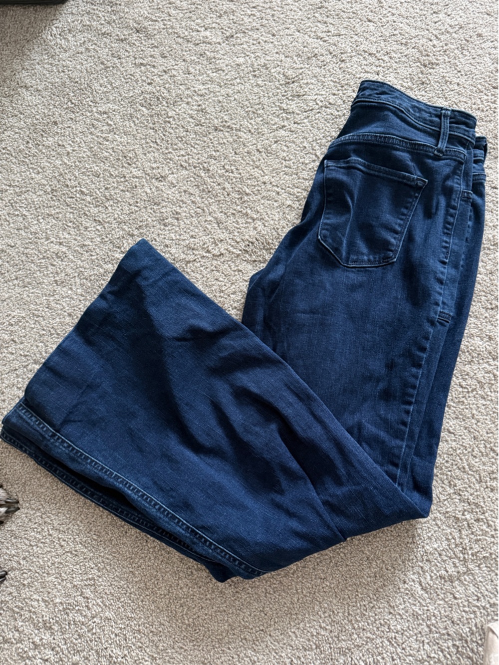 Mossimo Dark Blue High Rise Wide Leg Jeans